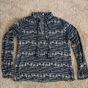 Calypso Geometric Patterned Blouse